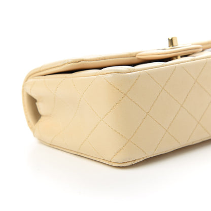Chanel Lambskin Quilted Mini Rectangular Flap Beige 6 of 11