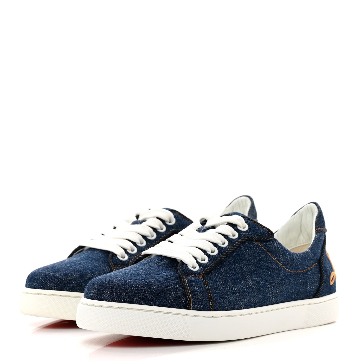 Christian Louboutin Miss Denim Elo Loubi Orlato Flat Sneakers 37 Denim 3 of 10