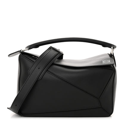 Loewe Calfskin Medium Puzzle Bag Black 1 of 9