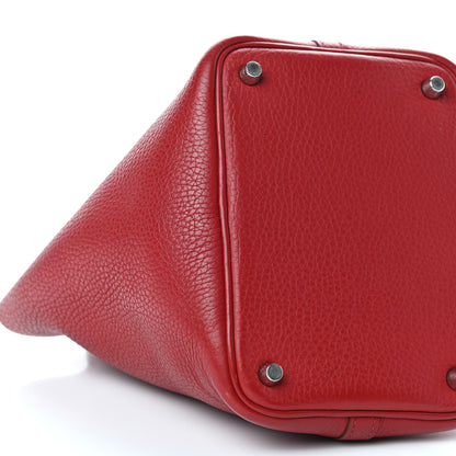 Hermes Taurillon Clemence Picotin Lock 18 Rouge Garance 7 of 9
