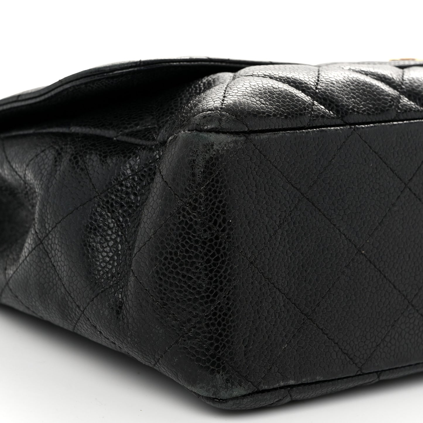 Caviar Quilted Jumbo Single Flap Black