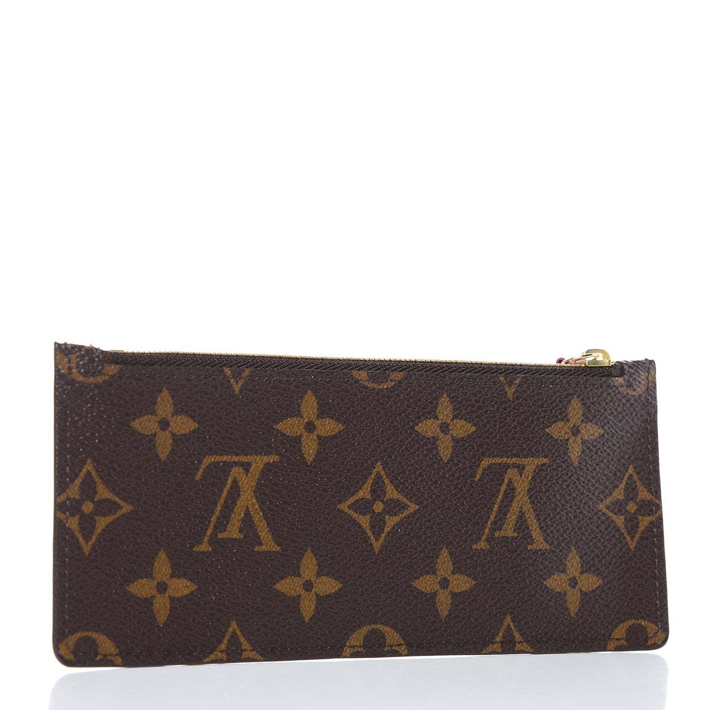 Monogram Felicie Chain Wallet Zippered Insert Fuchsia