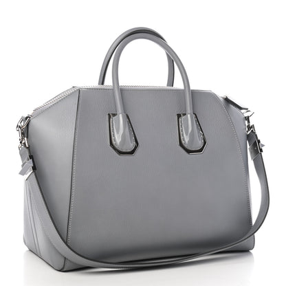 Givenchy Sugar Goatskin Kenya Metal Medium Antigona Pearl Grey 2 of 8