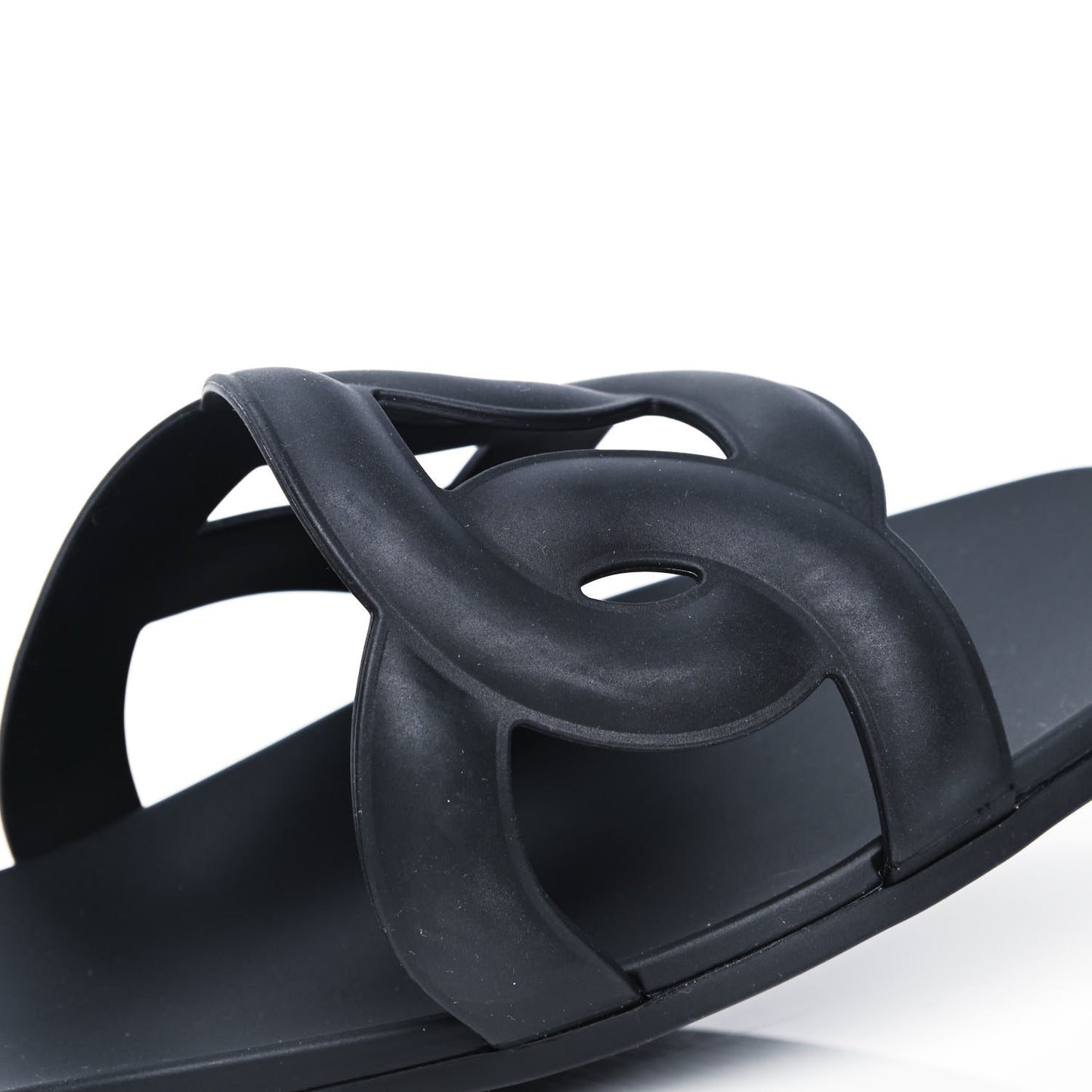Rubber Aloha Sandals 38 Black