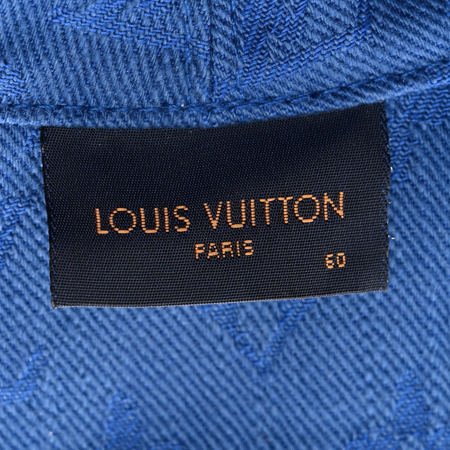 Watercolor Monogram Bucket Hat 60 Blue