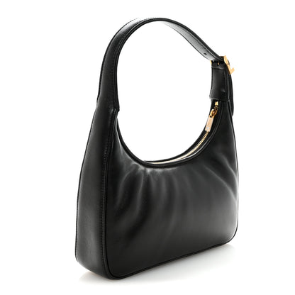 Saint Laurent Plunged Lambskin Calypso Mini Hobo Black 3 of 9