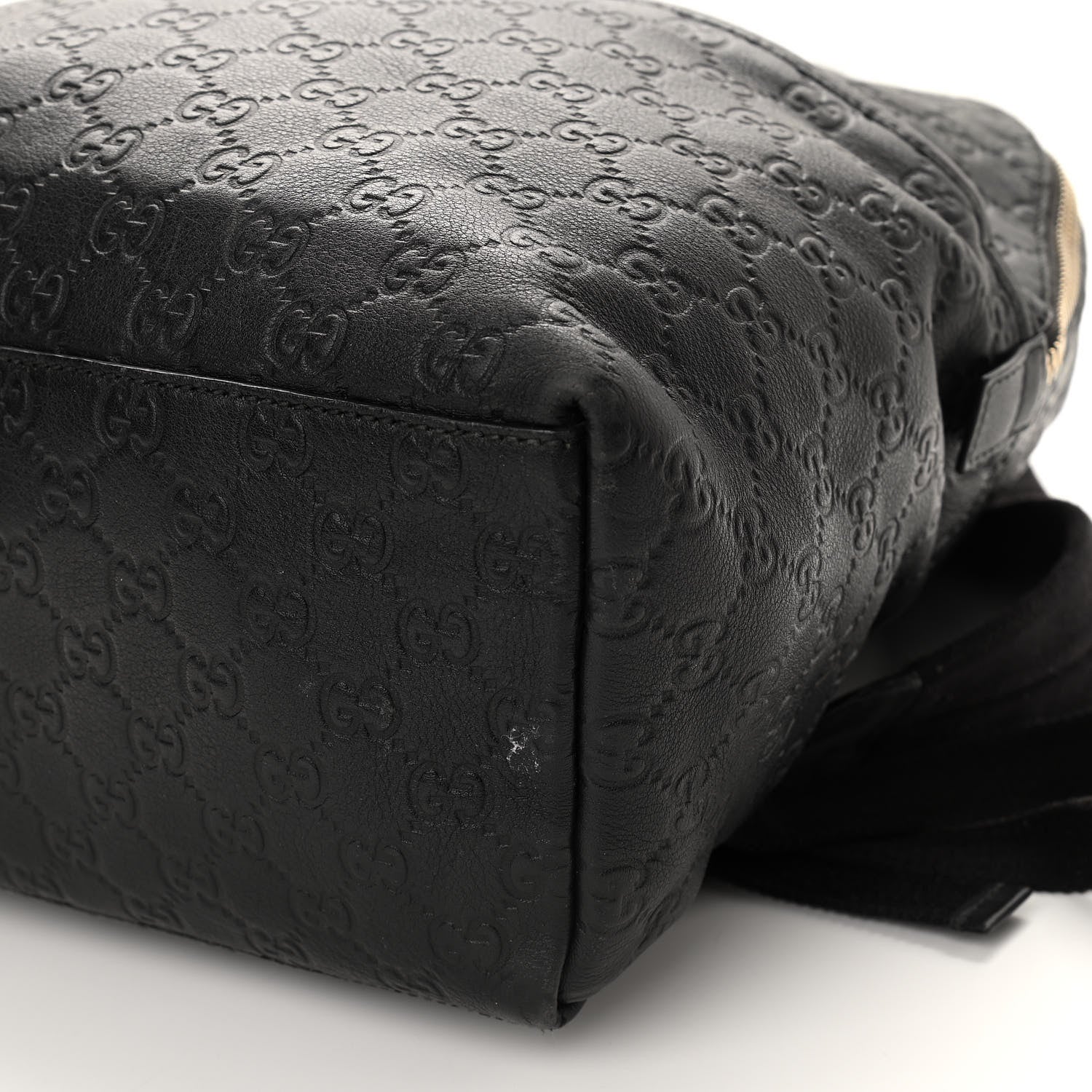 Gucci Guccissima Medium Classic Backpack Black 9 of 10
