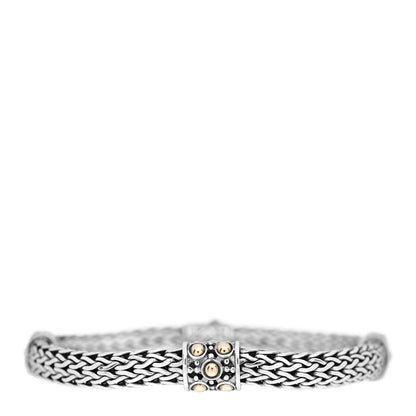 John Hardy Sterling Silver 18K Yellow Gold Jaisalmer Four Station Classic Chain Bracelet 1 of 4