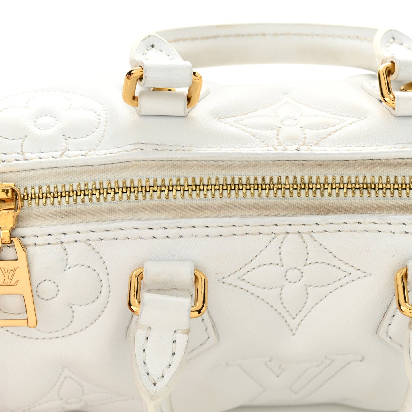 Calfskin Bubblegram Papillon BB Snow White