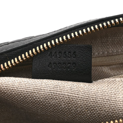 Gucci Soft Microguccissima Small Zippered Satchel Black 7 of 11