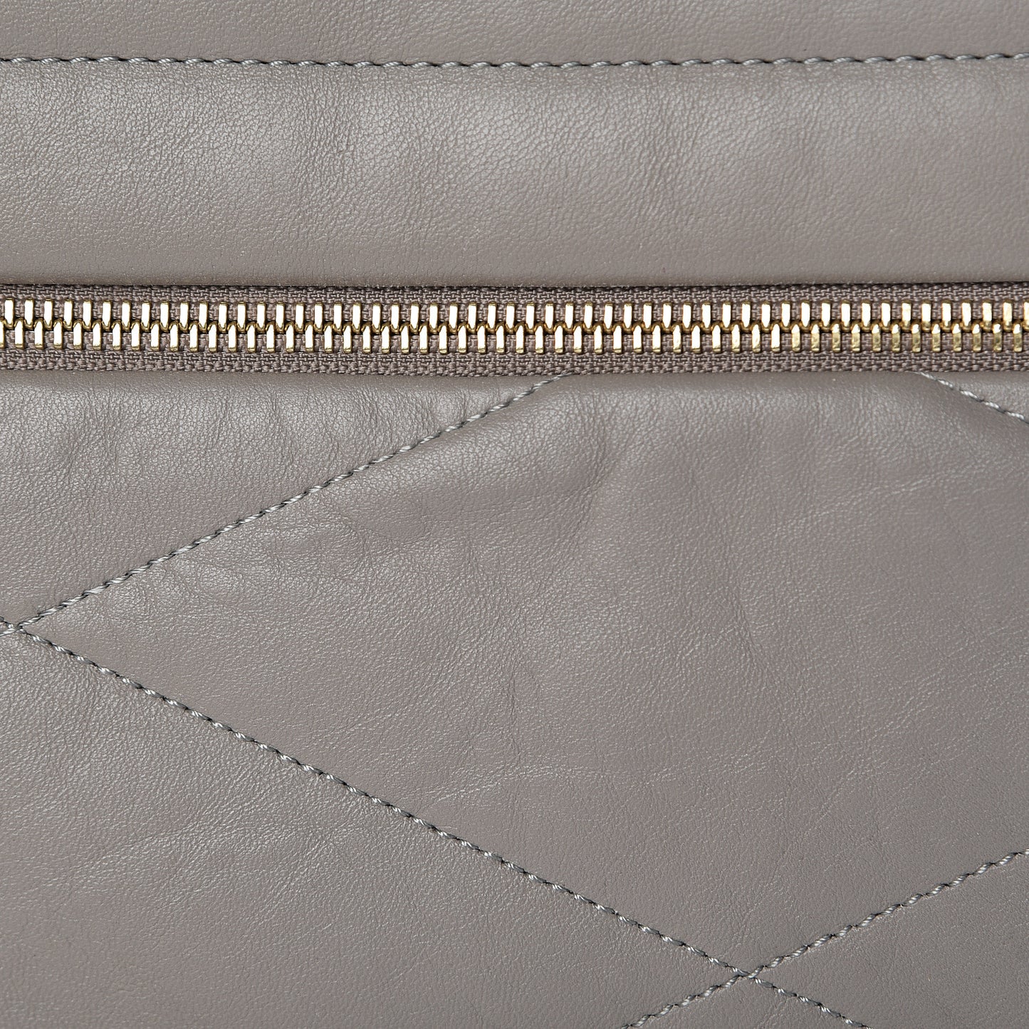 Lambskin Quilted Medium Sugar Flap Shoulder Bag Grey