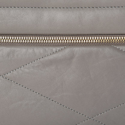Lanvin Lambskin Quilted Medium Sugar Flap Shoulder Bag Grey 19 of 19