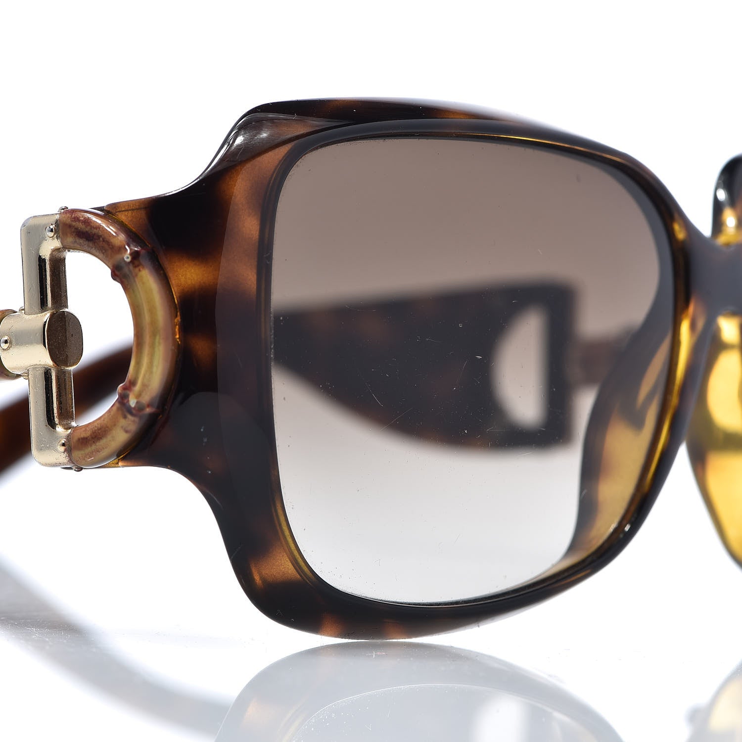 Gucci Bamboo Horsebit Sunglasses GG 2969/S Tortoise 7 of 8