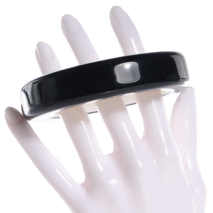 Hermes Lacquered Wood Ariodante Bracelet Noir S 2 of 6