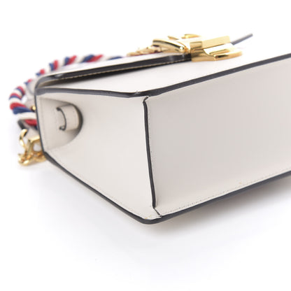 Gucci Calfskin Mini Sylvie Top Handle Bag White 6 of 10