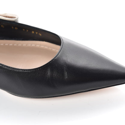Christian Dior Lambskin Ribbon J'Adior Slingback Ballet Flats 37.5 Black 8 of 10