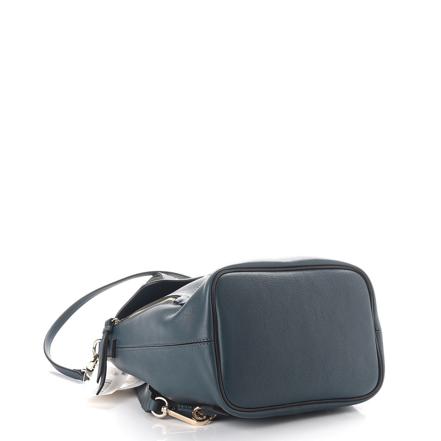 Suede Calfskin Small Faye Backpack Silver Blue