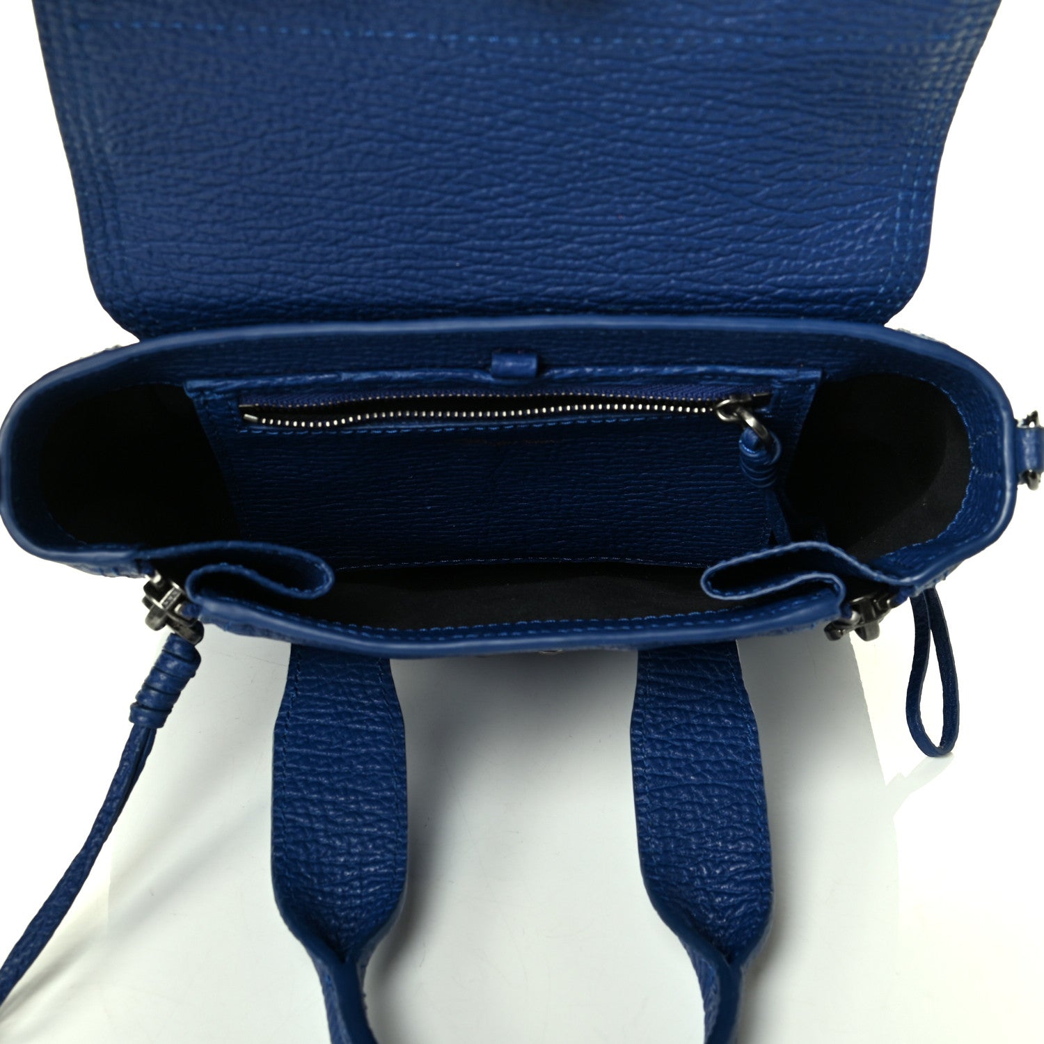3.1 Phillip Lim Textured Calfskin Mini Pashli Satchel Cobalt 4 of 7