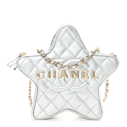 Chanel Metallic Lambskin Walk Of Fame Bag Silver 1 of 14