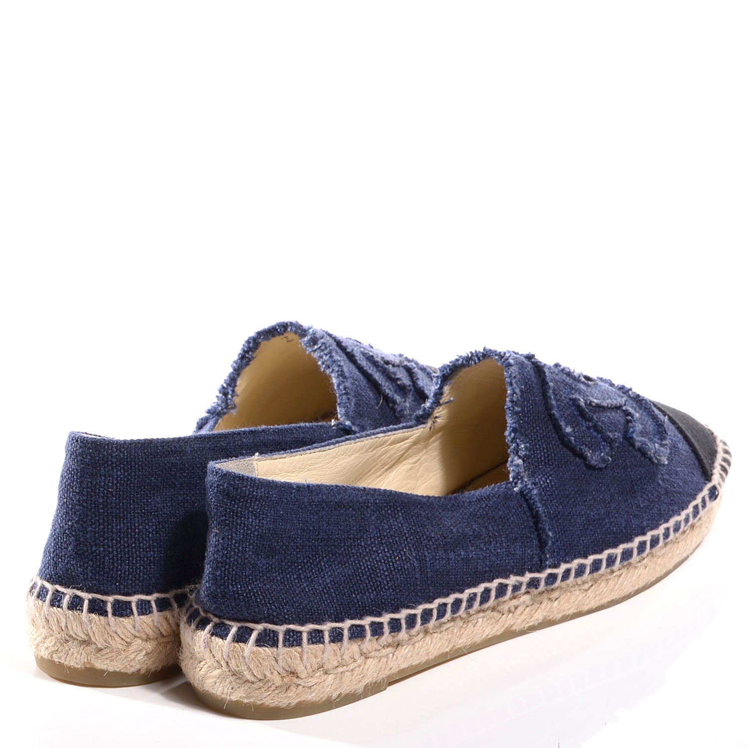 Chanel Canvas Espadrilles 40 Blue Noir 4 of 8