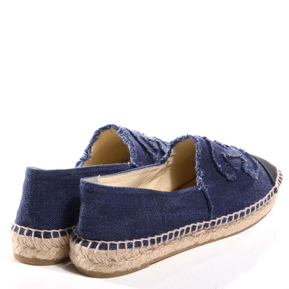 Chanel Canvas Espadrilles 40 Blue Noir 4 of 8