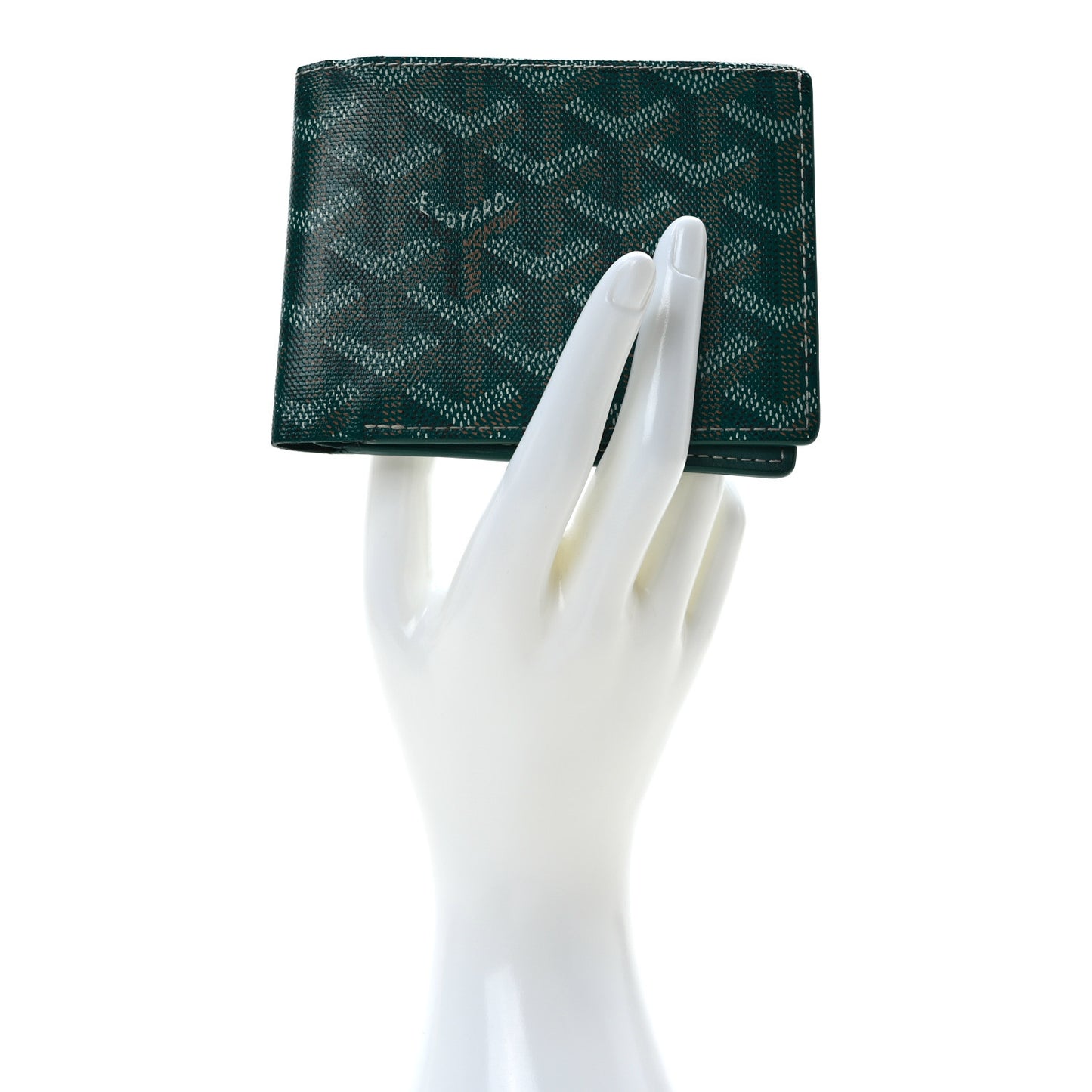 Goyardine Bi-Fold Victoire PM Wallet Green