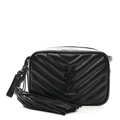 Saint Laurent Calfskin Matelasse Monogram Lou Belt Bag Black 1 of 9