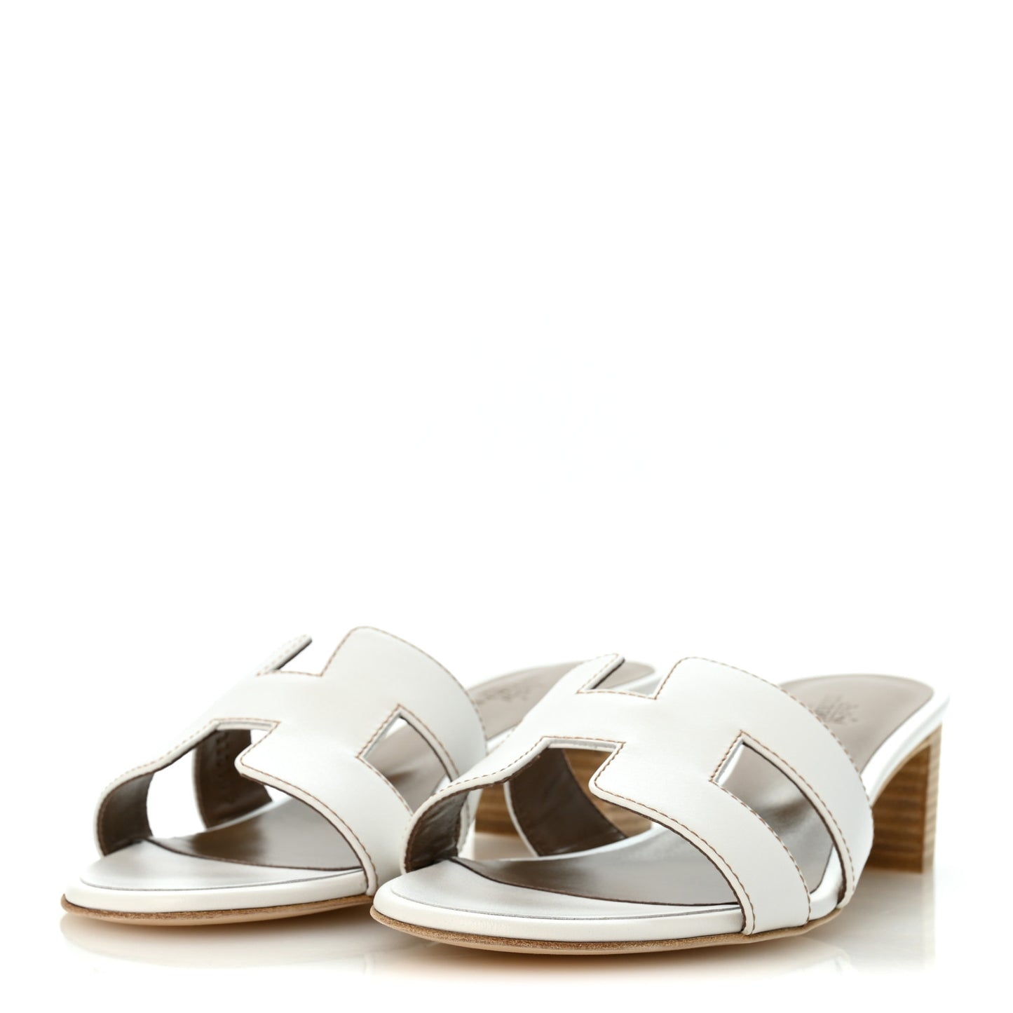 Calfskin Oasis Sandals 37 White