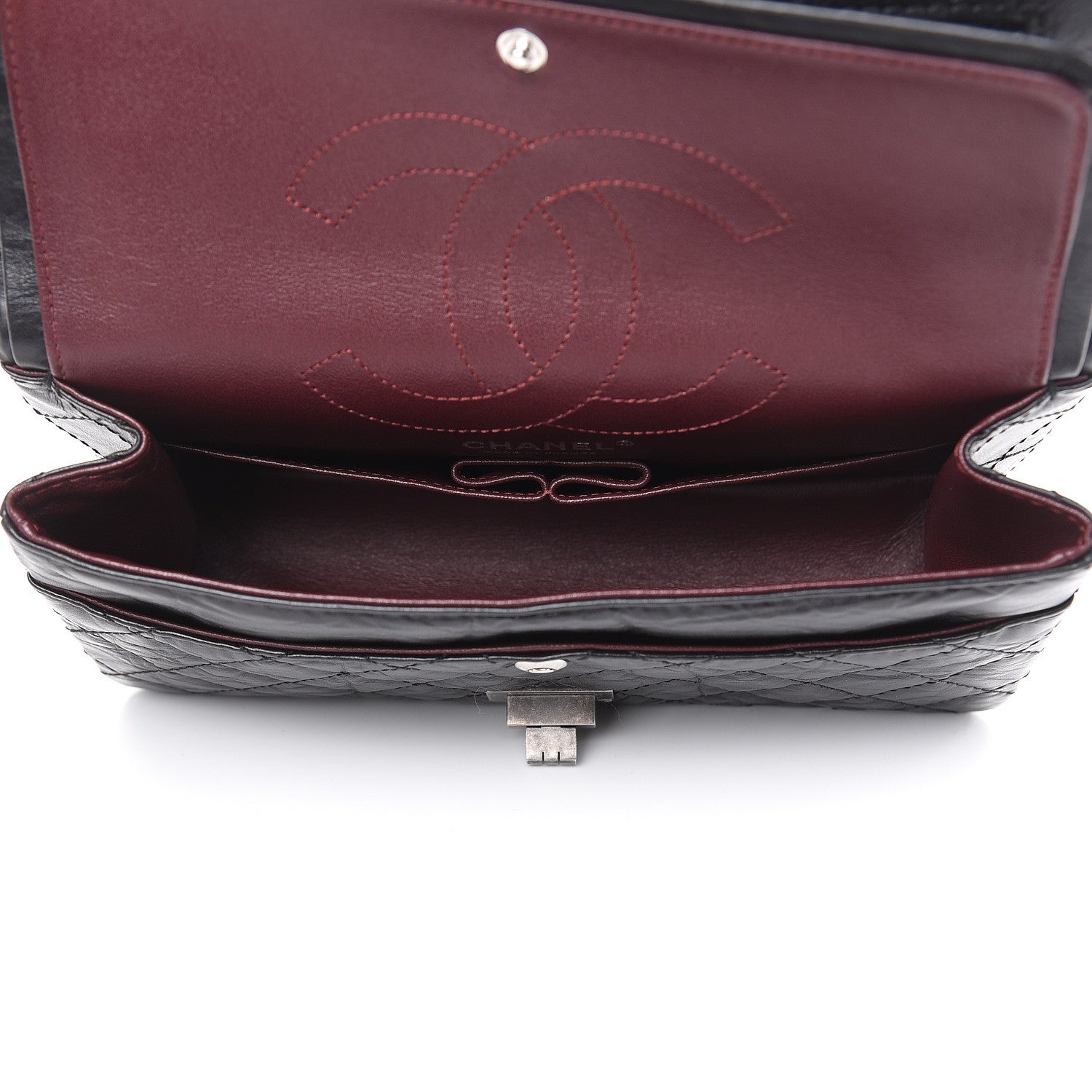 Chanel Aged Calfskin Quilted 2.55 Reissue 225 Flap Black 5 of 10