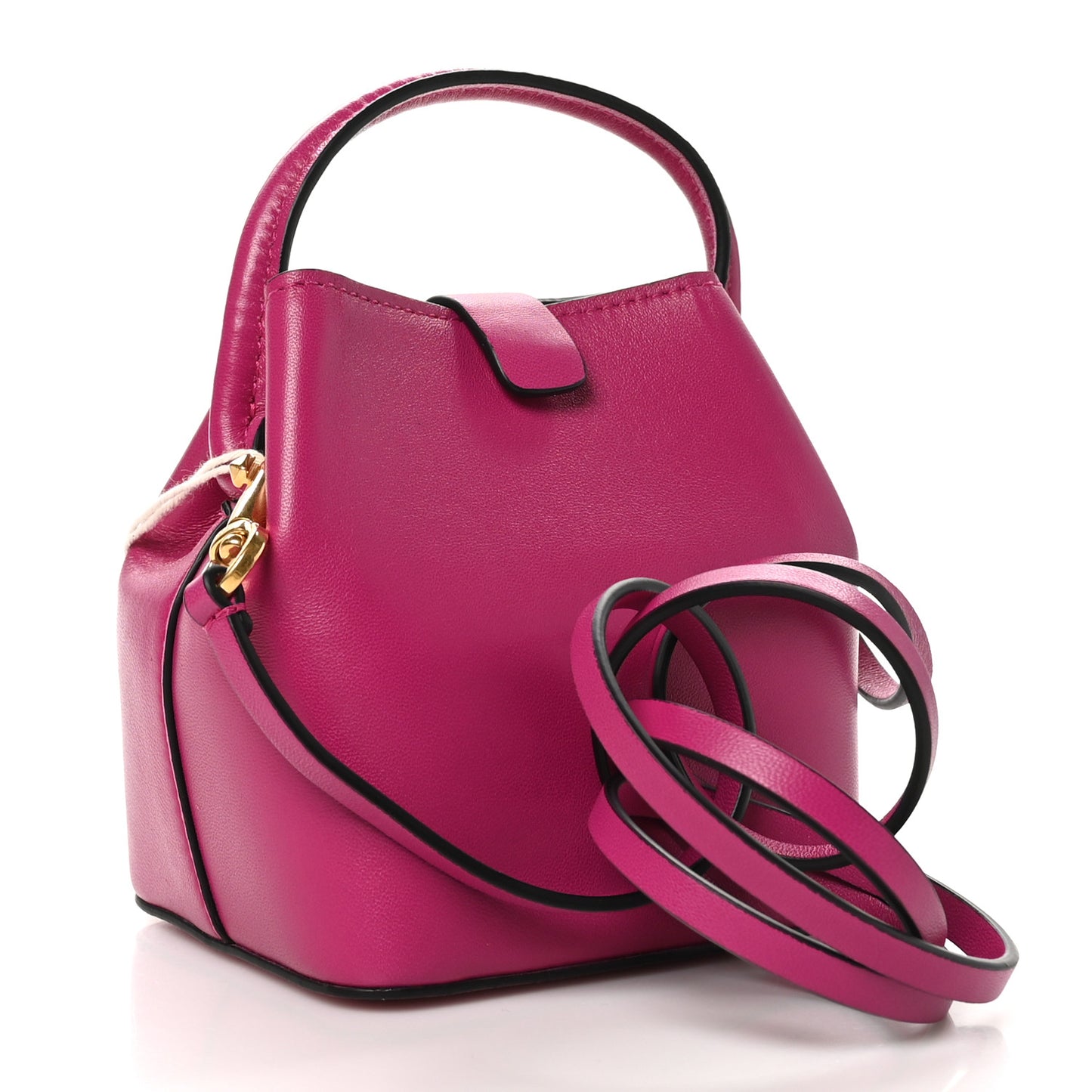 Nappa Mini Vlogo Bucket Bag Rose Violet