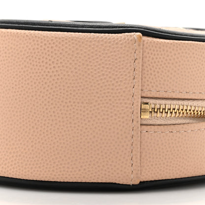 Chanel Caviar Quilted Round Filigree Crossbody Beige Black 9 of 13