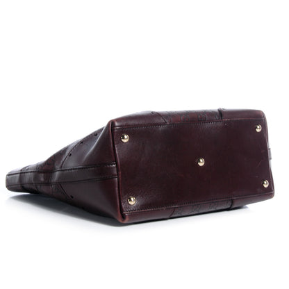 Gucci Guccissima Large Punch Tote Chocolate Brown 4 of 7