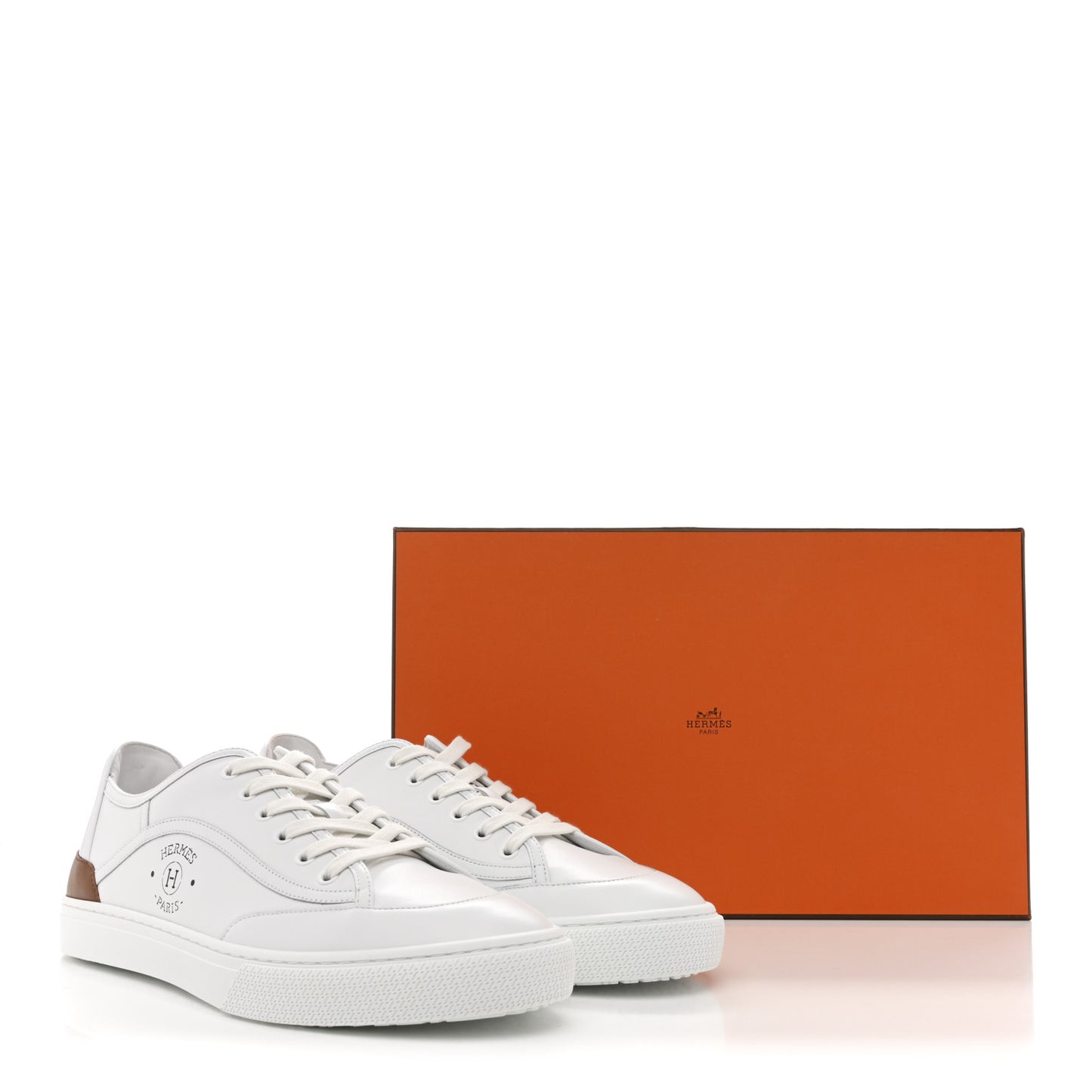 Calfskin Mens Get Sneakers 43 White