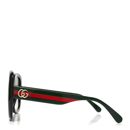 Gucci Acetate Square GG Web Sunglasses GG0713S Black 3 of 5