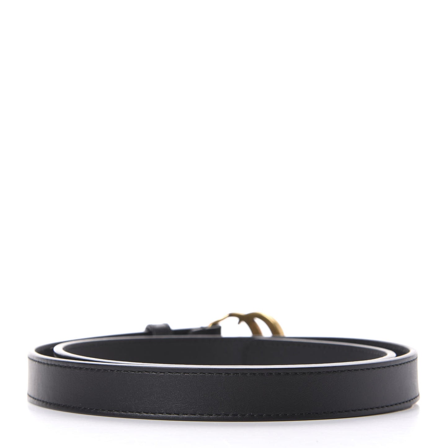 Calfskin Double G 20mm Belt 80 32 Black