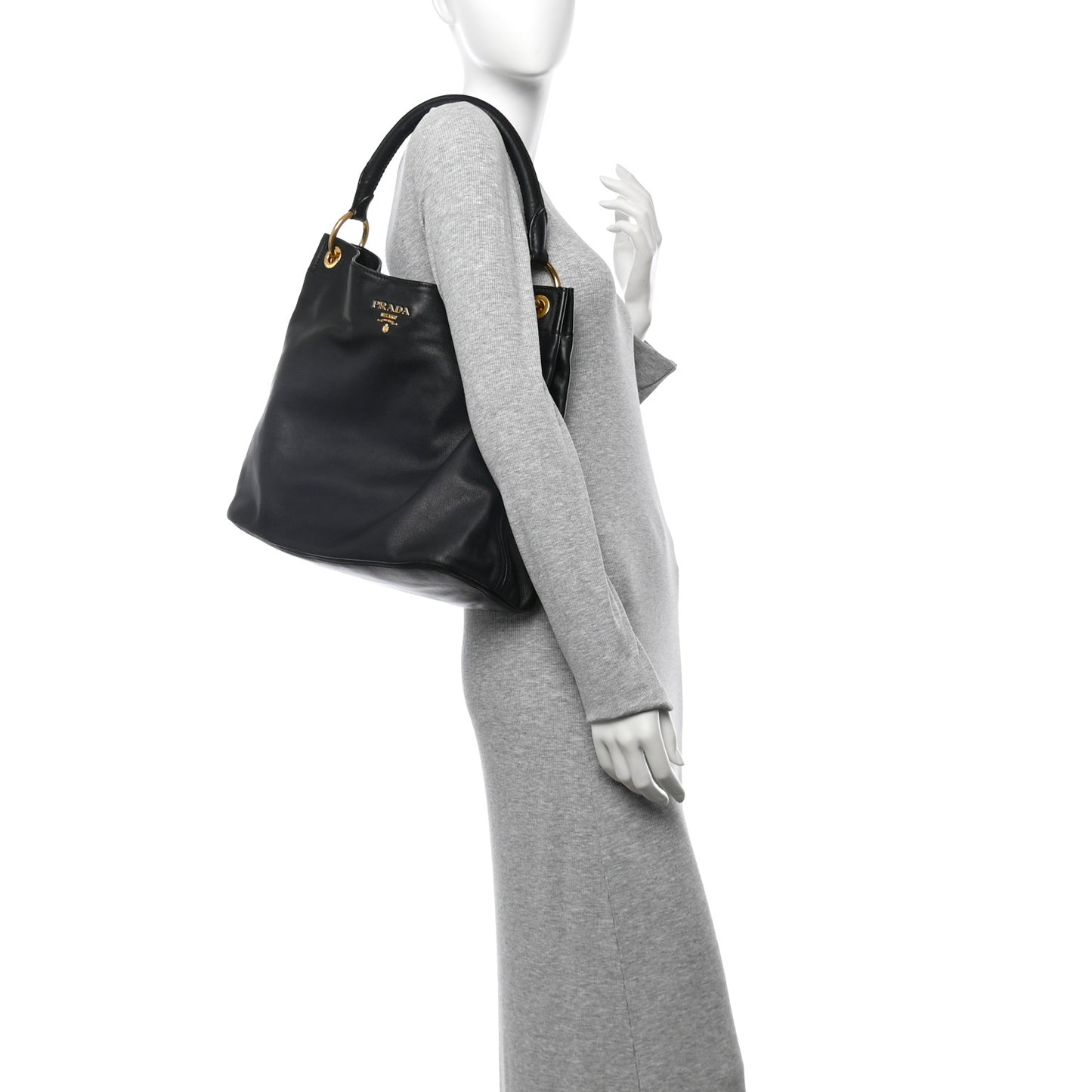 Soft Calfskin Hobo Black