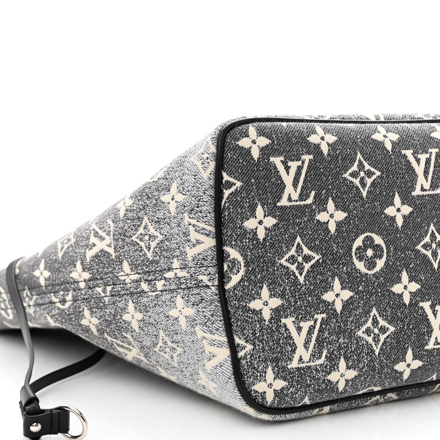 Denim Monogram Jacquard Neverfull MM Grey
