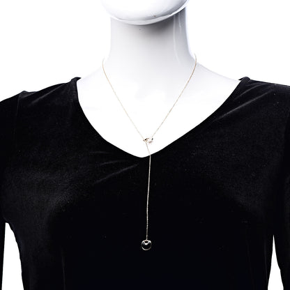 Cartier 18K Pink Gold Diamond Mother of Pearl Black Onyx XS Amulette de Cartier Necklace 2 of 7