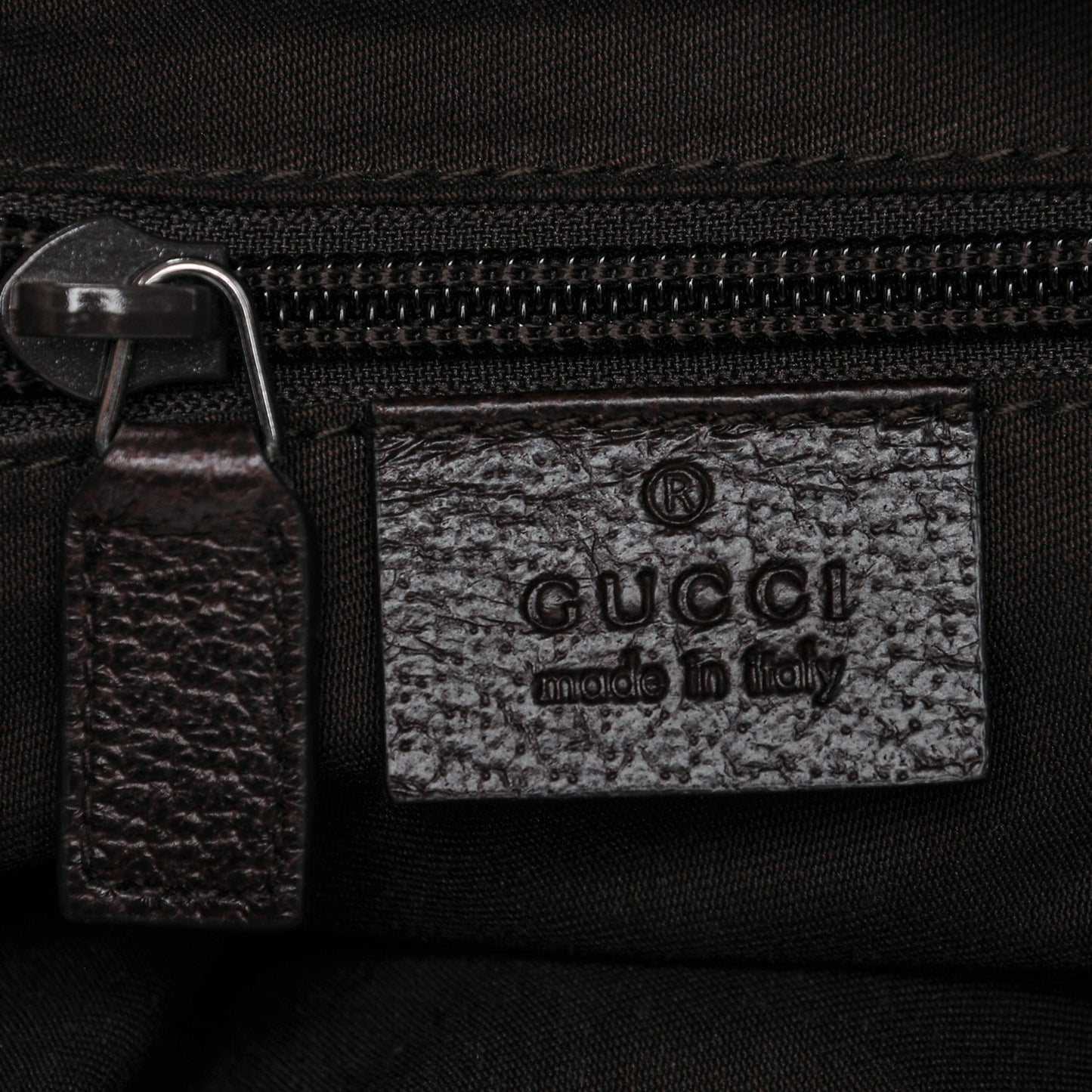 Monogram Web Medium Half Moon Hobo Dark Brown