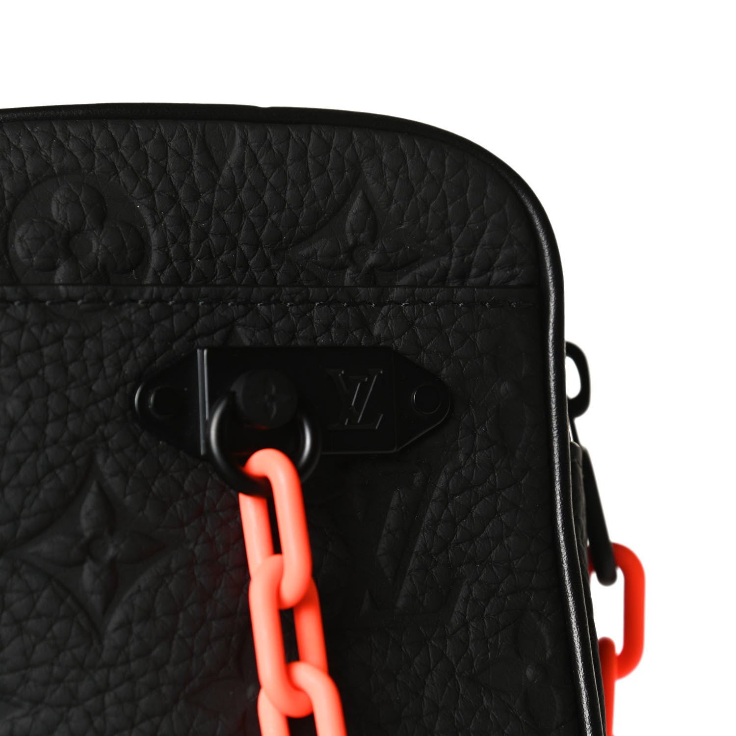 Louis Vuitton Taurillon Monogram Uniformes Solar Ray Soft Pochette Volga Belt Bag Black 6 of 12