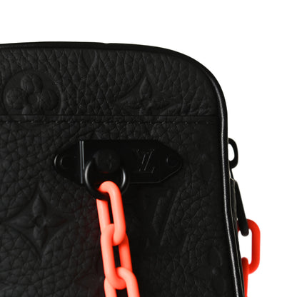 Louis Vuitton Taurillon Monogram Uniformes Solar Ray Soft Pochette Volga Belt Bag Black 6 of 12