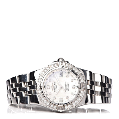 Breitling Stainless Steel Diamond Mother of Pearl 30mm Starliner Quartz Watch A71340 3 of 7