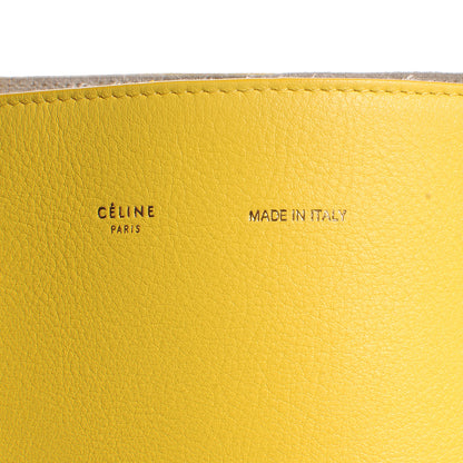 Celine Calfskin Medium Horizontal Cabas Phantom Sun Yellow 8 of 8