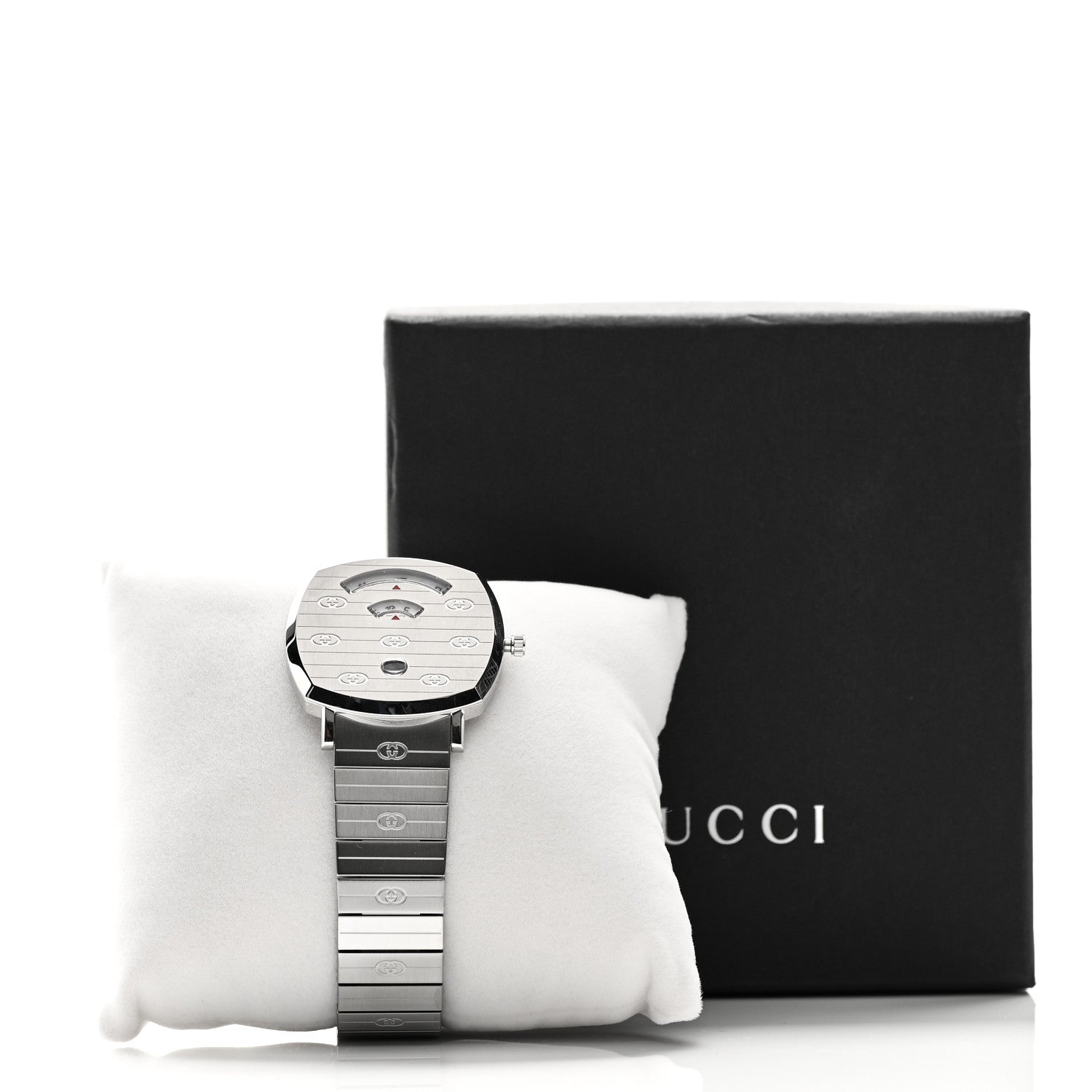 Gucci Stainless Steel 38mm Grip Quartz Watch 5 of 5