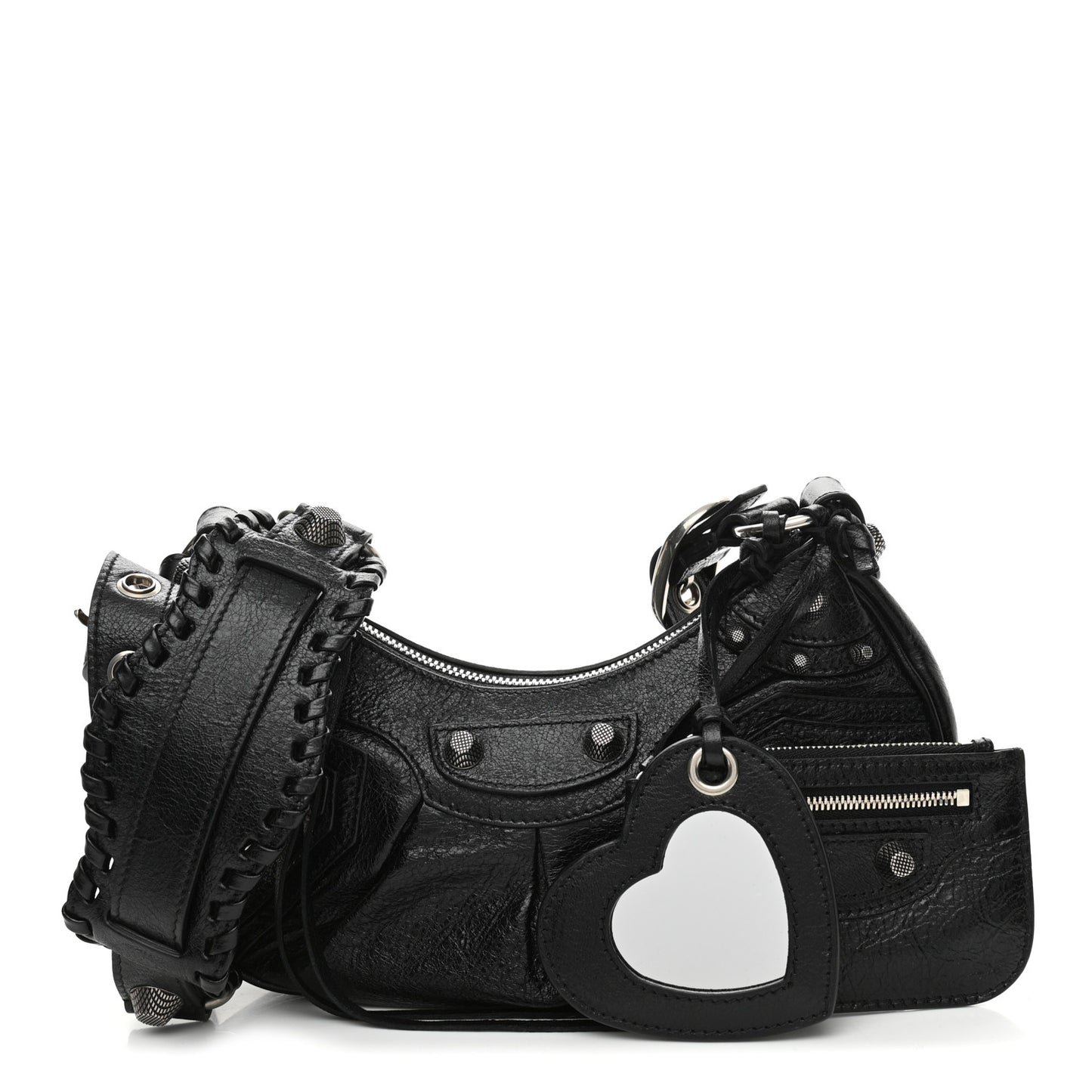Agneau Arena Le Cagole Shoulder Bag XS Black
