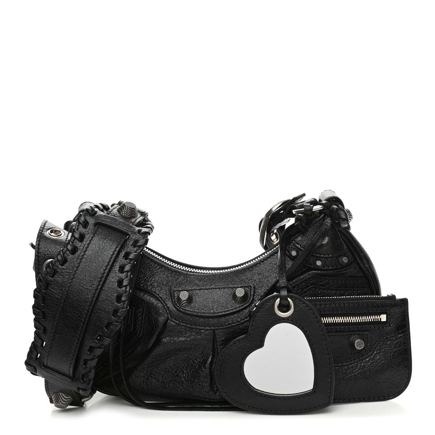 Balenciaga Agneau Arena Le Cagole Shoulder Bag XS Black 1 of 12