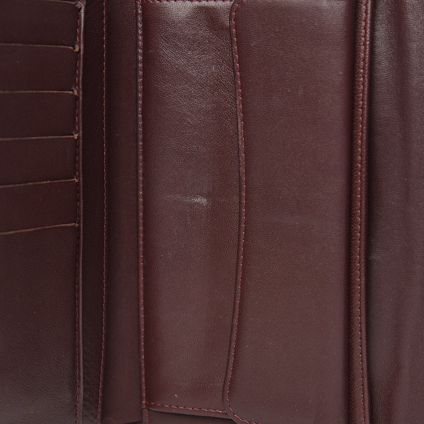 Lambskin Quilted Large Flap Wallet Black