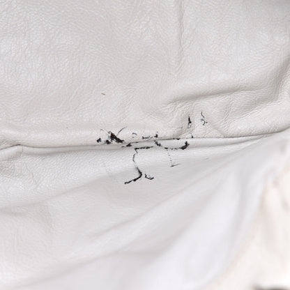 Prada Paglia Vitello Daino Satchel Naturale White 5 of 5