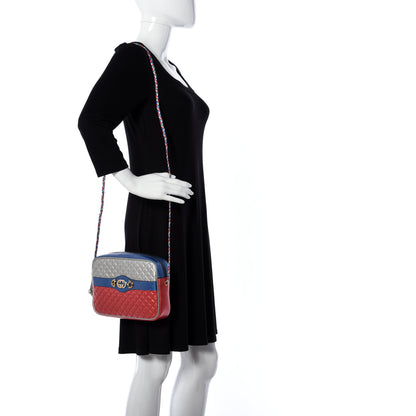 Gucci Laminated Nappa Trapuntata Small Zumi Shoulder Bag Rosso Marine Argento 2 of 10