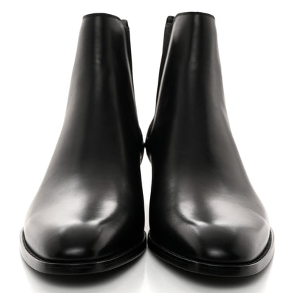 Saint Laurent Calfskin Mens Wyatt Chelsea Boots 44 Black 2 of 8